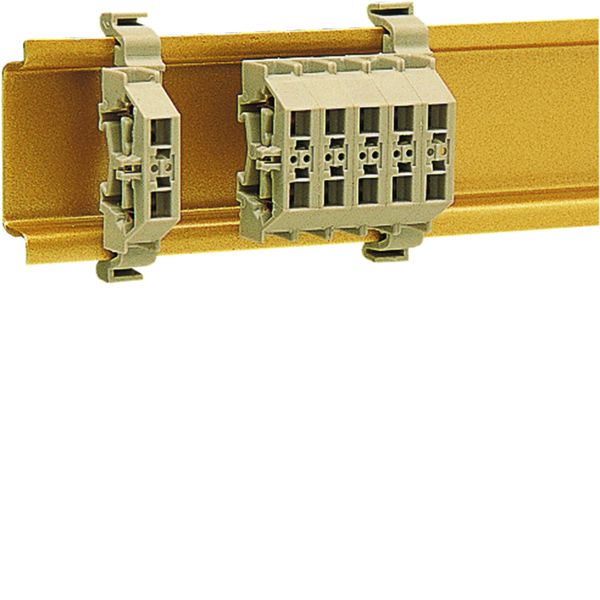 Mini Borne sur rail DIN 2,5mm², 24A/300V, sans base de montage, Gris K89100