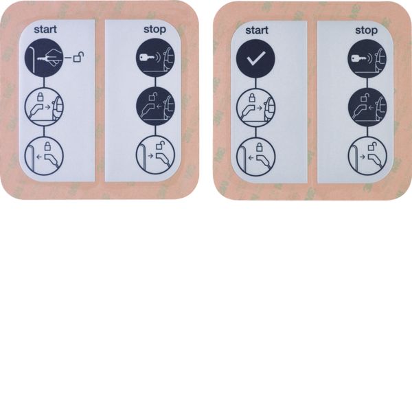 Witty accessoire lot stickers IOT (face avant) (libre, à clé) XEVA300