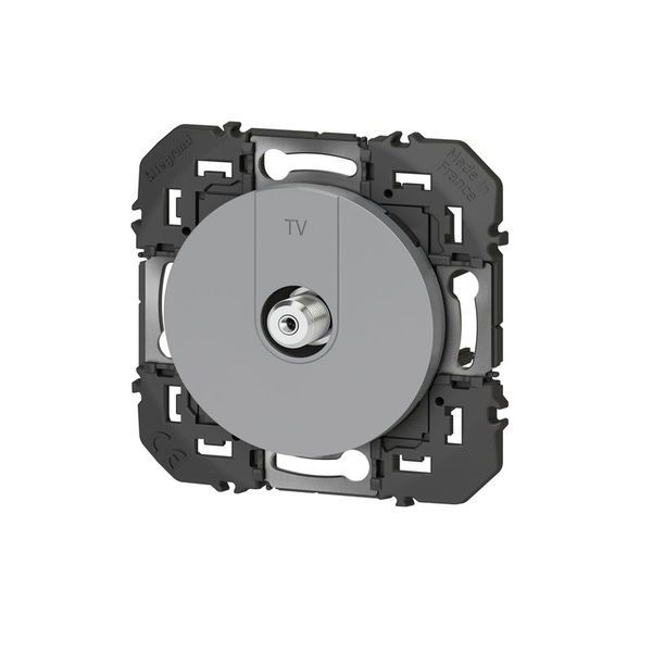 Dooxie Prise Tv Type F Aluminium Composable legrand 095253