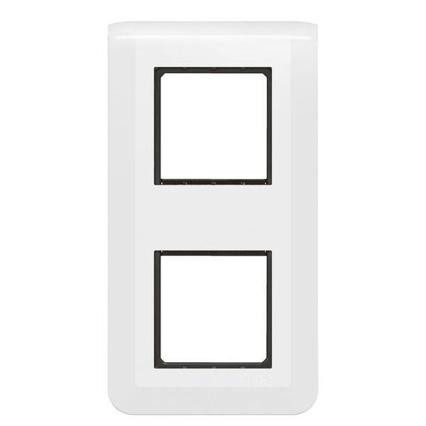 Mosaic Support + Plaque 2X2 Modules Montage Vertical Blanc legrand 099473