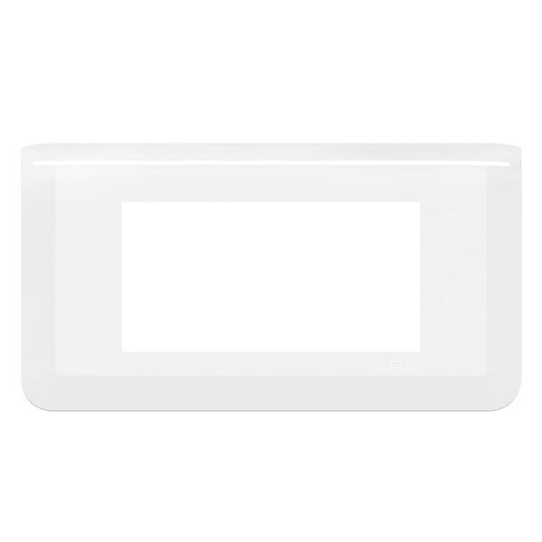 Mosaic Plaque 4 Modules Montage Horizontal Blanc legrand 200945