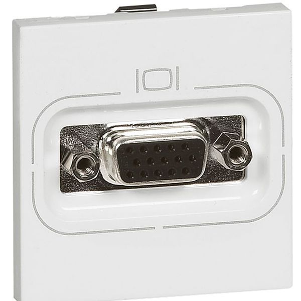 Prise Hd 15 Femelle À Visser Mosaic 2 Modules Blanc legrand 078757