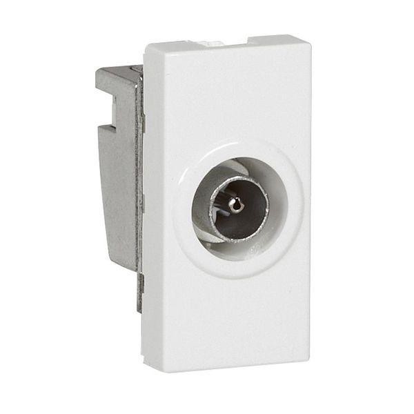 Prise Télévision Ø9,52Mm Mâle Mosaic 1 Module Blanc legrand 078793