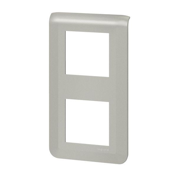 Plaque 2X2 Modules Alu Montage Vertical legrand 079322L