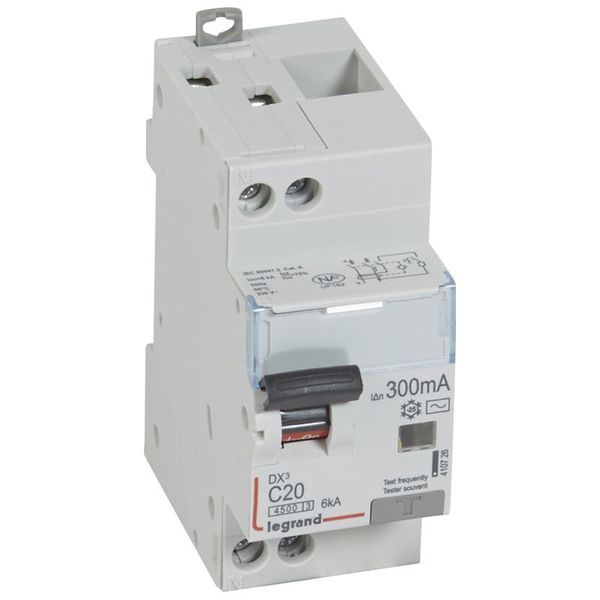 Disjoncteur Diff Dx³ 4500 Vis/Vis U+N 230V~ 20A -Typeac 30 legrand 410726