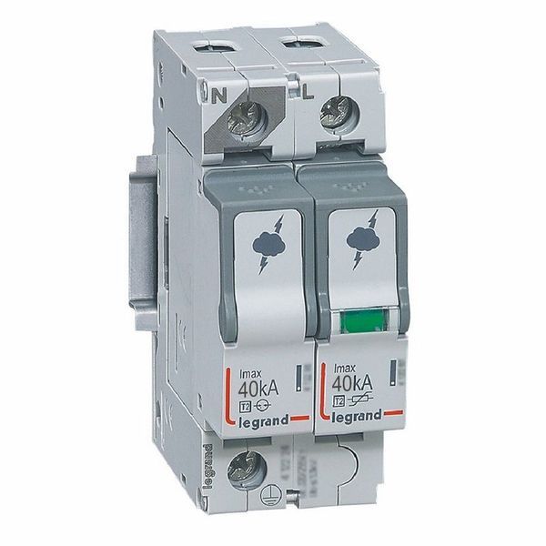Parafoudre Basse Tension Typet2 Imax 40Ka/Pôle 1P+N 320V~ legrand 412244