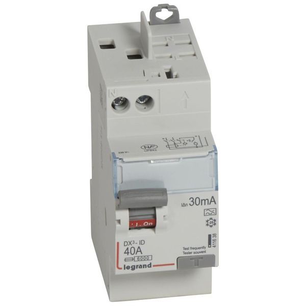 Inter Diff Dx³-Id Vis/Auto Départ Haut 2P 230V~ 40A Type legrand 411638