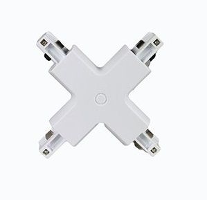 Jonction X 3 allumages blanc accessoire rail