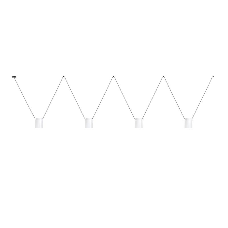 Suspension attic 4 x e27 23 blanc mat noir mat 00-7402-05-14