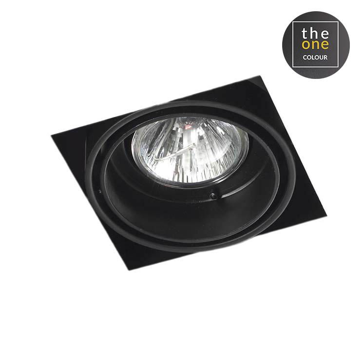 Encastré de plafond multidir 1 x gu5 3 50 noir DM-0093-60-00