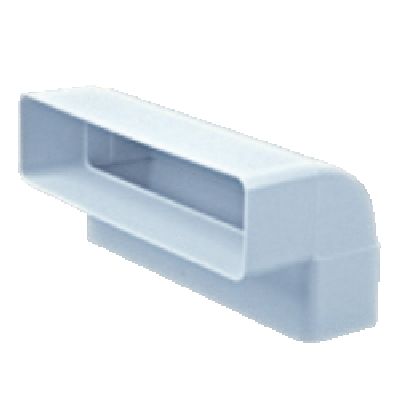 Coude PVC rigide vertical 90° 55x220 