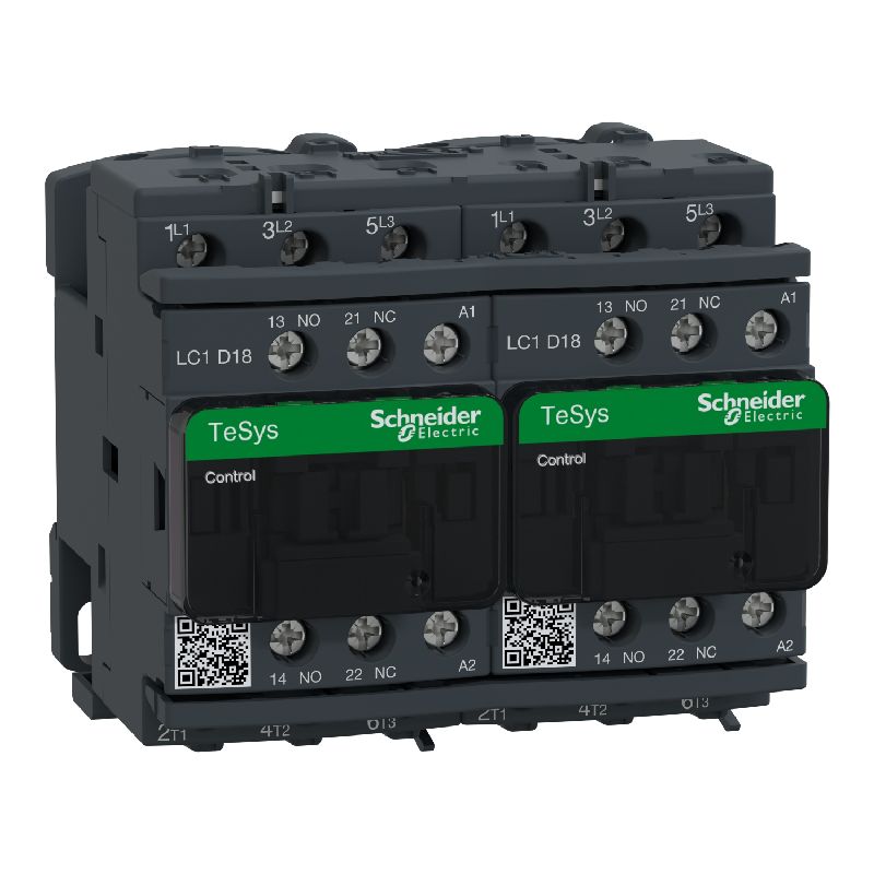 TeSys LC2D - contacteur inverseur - 3P - AC-3 440V LC2D18M7