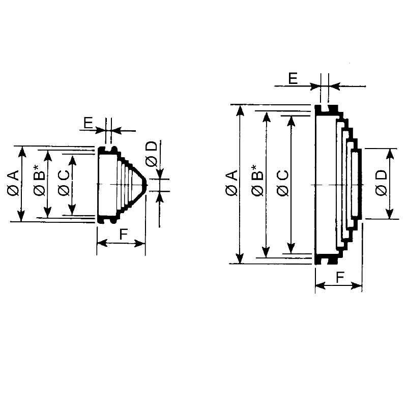 Thalassa - membrane passe-câbles - 33x3mm NSYECPC5