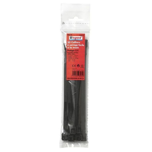 [LEG098465] Colliers De Serrage Intérieur/Extérieur X20 Larg. 7,6 Mm - legrand 098465
