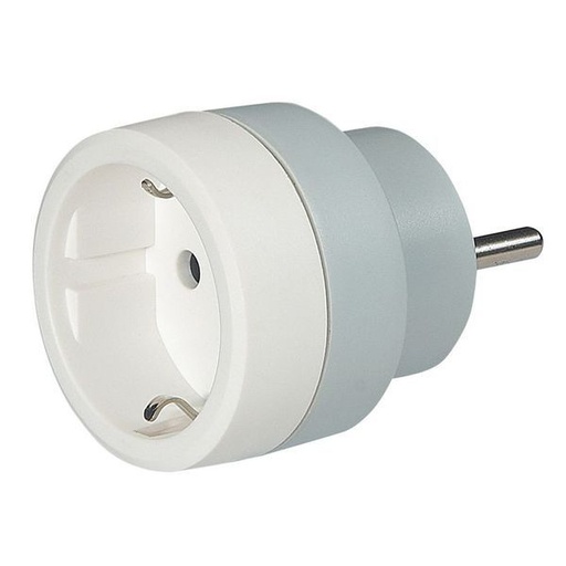 [LEG050382] Adapt.2P+T Schuko/Fiche Fr legrand 050382