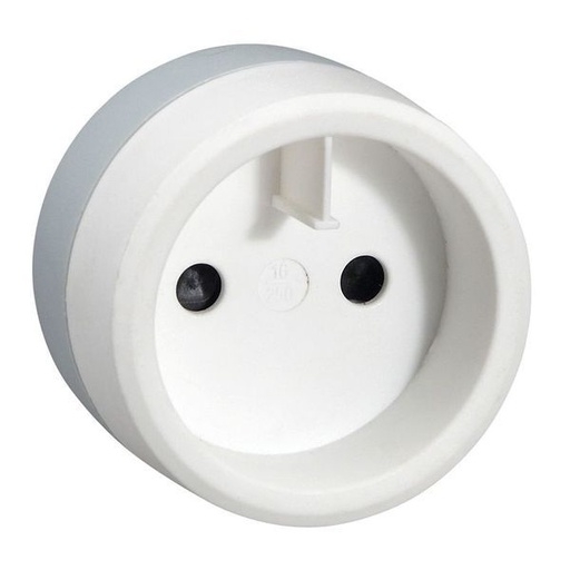 [LEG050386] Adaptateur 2P 16A 230V Pour Fiche Standard Français Sur Pris legrand 050386