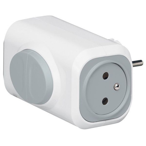 [LEG050637] Fiche Multiprise 2 Prises 2P+T 16A 2 Sorties Latérales Avec legrand 050637