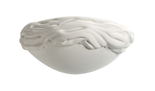 [ARI3018] Domino - applique mur plâtre e27 77w max.,demi-lune, lampe non incl. - 3018
