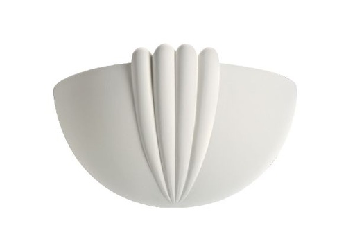 [ARI3029] Domino - applique mur plâtre e27 77w max.,demi-lune, lampe non incl. - 3029