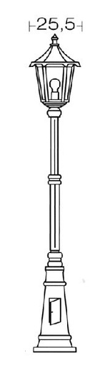 [ARI3062] Monaco - lant.+mat ip43 ik02, blanc, e27 100w max., lampe non incl., h - 3062