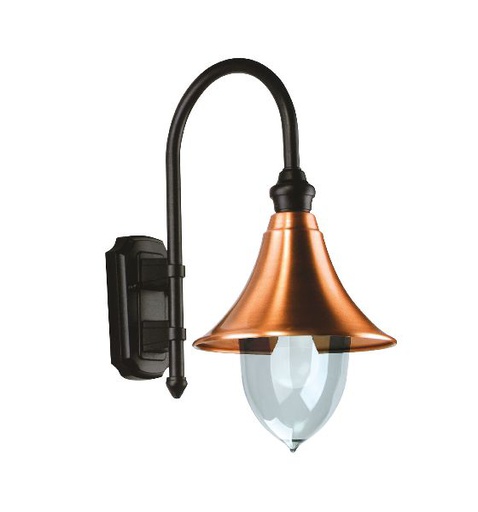 [ARI3083] Lamparo - applique mur ext. ip44 ik07, cuivr-noir, e27 100w max. lampe - 3083