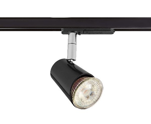 [ARI4160] Judy 029-spot rail 1 all. 029 gu10, noir, a/lpe led 5,5w 3000k 410lm d - 4160