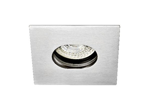 [ARI4873] Zeta c - encastré gu5,3, ip20/65, vol.1, carré, basc., nickel, lampe n - 4873