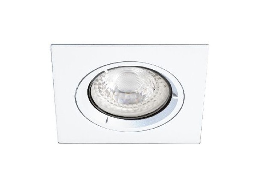 [ARI4970] Speed 50 c 230 - encastré gu10, carré, fixe, blanc, lampe non incl. - 4970