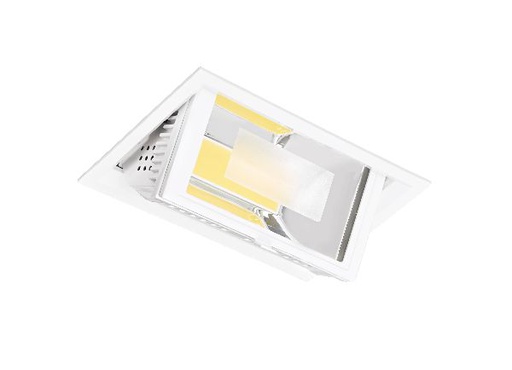 [ARI50181] Metropolis - downlight, rectgl, bascul., 80°, led intég. 45w 4200k 410 - 50181