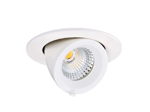 [ARI50443] Randy s - downlight rond, orientable, blanc, 36°, led intég 7,5w 4000k - 50443