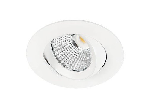 [ARI50636] Dl-084 - encastré ip20/44, recouvrable, blanc, led intég. 8w 47° 4000k - 50636