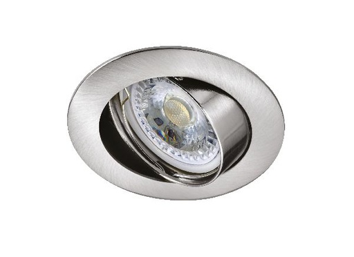 [ARI51042] Galaxy - encastré gu10, rond, basc., nickel, a/lpe led 7w 3000k 650lm - 51042