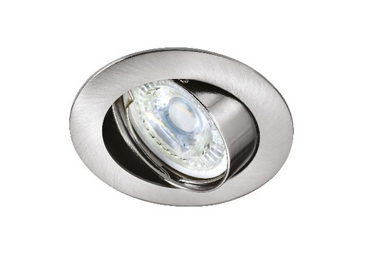 [ARI51176] Galaxy - encastré gu10, rond, basc., nickel, a/lpe led 6w 4000k 500lm - 51176