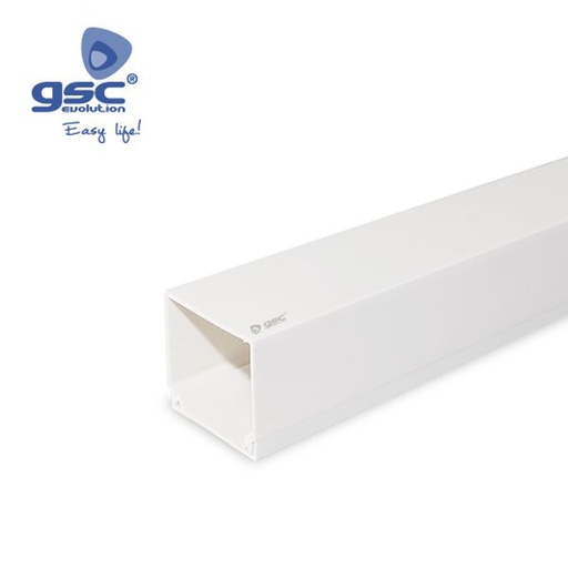 [GC000300619] Goulotte Cache fils électrique blanche à vis 2M 60 | 000300619
