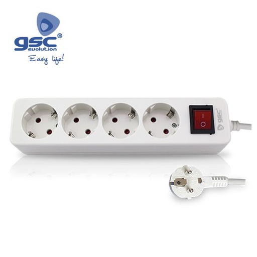 [GC000800875] Multiprises Espagnole 4T. / Int. (3x1.5mm) 3M - Bl | 000800875