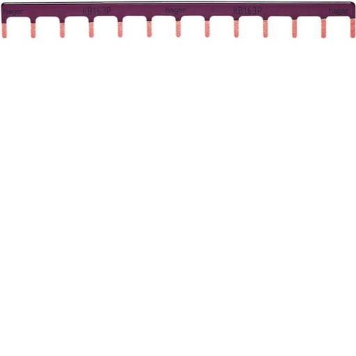 [HAG-KB163P] Barre de pontage 1P 63A languette 10mm² marron 13Mmodules KB163P