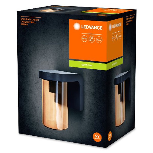 [OSR554276] LDV ENDURA Classic CASCADE AMBER WALL E27 IP44 Ledvance APPLIQUE AMBRE - 554276