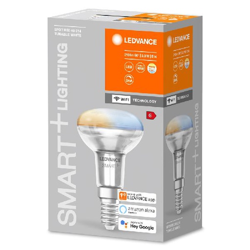[OSR609518] Ledvance Smart+ WF Spot R50 GLAS TW 40 E14 - 609518