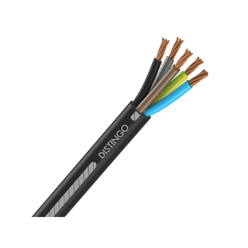 [CAB-1542/2] Câble électrique U-1000 R2V 5G16 mm2 cuivre rigide noir - touret de 100m