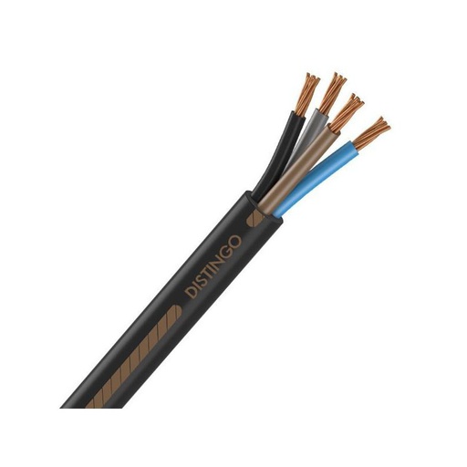 [CAB-1664/2] Câble électrique U-1000 RVFV 4x10 mm2 cuivre rigide armé noir - touret de 100m