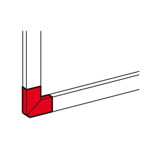 [LEG010786] Angle Plat 90° Pour Goulottes Dlp Monobloc 50X105Mm Blanc legrand 010786