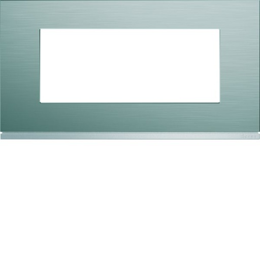 [HAG-WXP4205] Plaque de finition Gallery 5 modules Bright inox entraxe 71 mm WXP4205