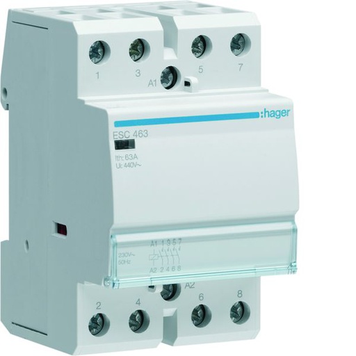 [HAG-ESC463] Contacteur sans commande manuelle 63A, 4F, 230V ESC463