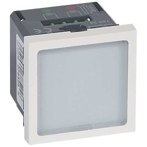 [LEG078524] Signalétique Lumineuse Leds Vertes Et Rouges Mosaic 2 Module legrand 078524