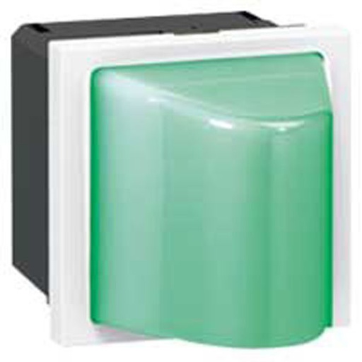 [LEG078572] Hublot Mosaic 2 Modules 230V~ Pour 0,2W Ou 1W Vert legrand 078572