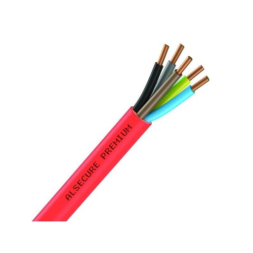 [CAB-2121] Câble Électrique Piro-Câble Électrique 5G1.5 Cr1-C1 - Couronne De 10M