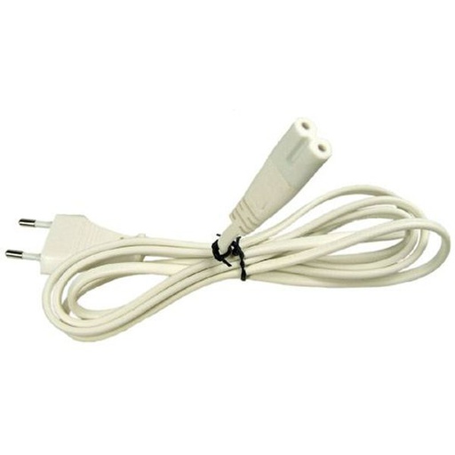[EB38825] Câble radio 2p 1m50 blanc - EB38825