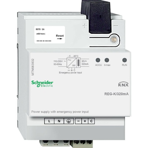 [SCHMTN683832] KNX - alimentation - 320mA avec entrée d'limentati MTN683832
