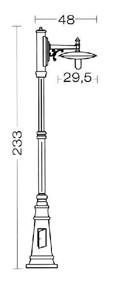 Toscane - lant.+mat ip43 ik02, cuivré, e27 57w max., lampe non incl., - 4082