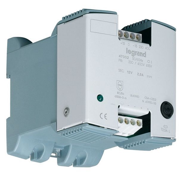 Alimentation Redressee Filtree 12V 30W 2,5A legrand 047002